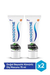 Sensodyne Doğal Beyazlık Kömürlü Florürlü Diş Macunu 2x75 ml