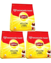 Lipton Yellow Label Siyah Demlik Poşet Çay 3x150 Adet