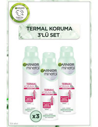 Garnier Mineral Pudrasız Ter Önleyici Antiperspirant Sprey Kadın Deodorant 3x150 ml