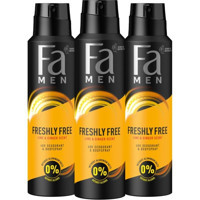 Fa Freshly Free Misket Limonu & Zencefil Sprey Erkek Deodorant 3x150 ml