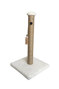 Brt Oyuncaklı 52 cm Kedi Tırmalama Tahtası Beyaz