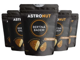 Astronut Tuzsuz Kavrulmuş Tane Badem İçi 5x120 gr
