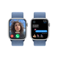 Apple Watch S9  41 mm Örgü Kordon Kare Unisex Akıllı Saat Mavi
