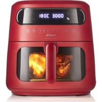 Arzum AR2076 Airfryer 7.5 lt Tek Hazneli Led Ekranlı Sıcak Hava Fritözü Kırmızı
