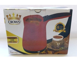 Crown Crw-7012 850 W 4 Fincan Kapasiteli Plastik 210 ml Elektrikli Cezve Kırmızı