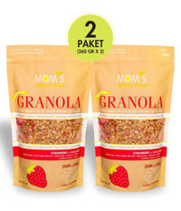 Mom's Natural Foods Chia Çilekli Granola 2x360 gr