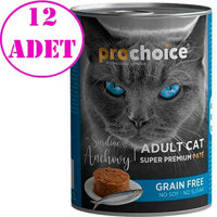 Pro Choice Hamsi Yetişkin Yaş Kedi Maması 12x400 gr