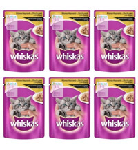 Whiskas Kümes Hayvanı Soslu Yavru Yaş Kedi Maması 6x100 gr