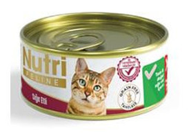 Nutri Feline Sığır Eti Yetişkin Yaş Kedi Maması 32x85 gr