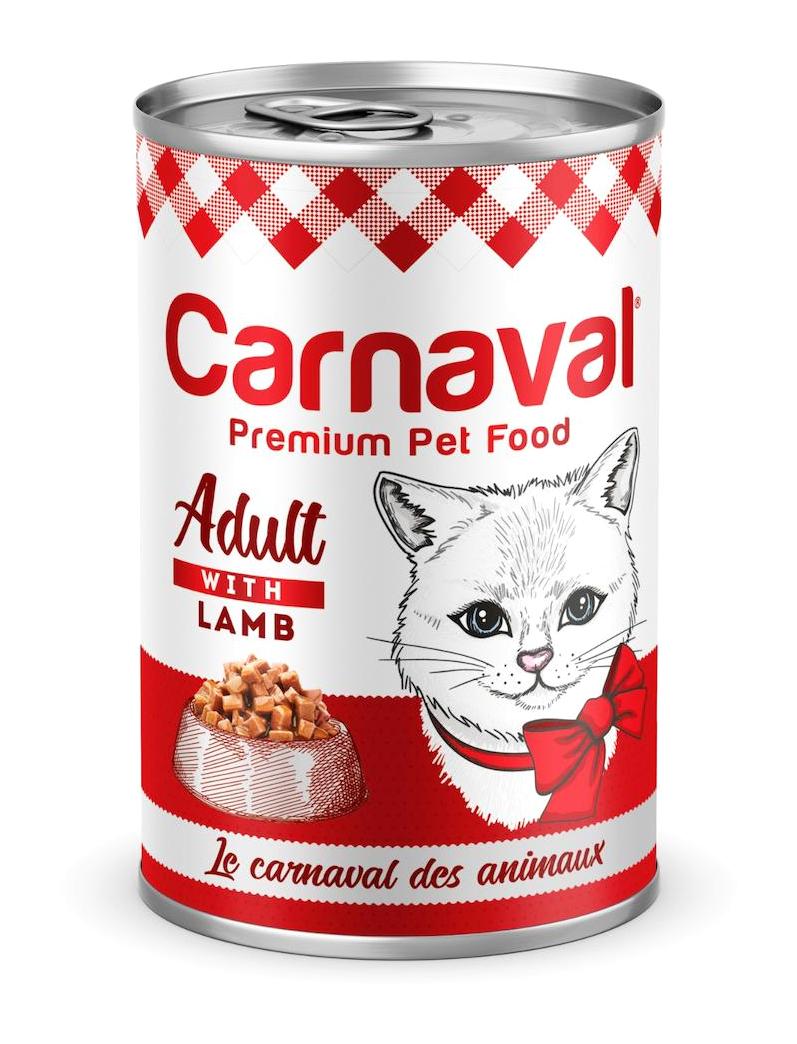 Carnaval Premium Kuzu Eti Parça Etli Soslu Yetişkin Yaş Kedi Maması 400 gr