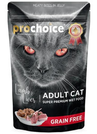 Pro Choice Kuzu Eti Jöleli Yetişkin Yaş Kedi Maması 85 gr