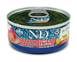 N&d Natural Somonlu Yetişkin Yaş Kedi Maması 140 gr