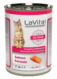 La Vital Kısırlaştırılmış Somonlu Yetişkin Yaş Kedi Maması 400 gr