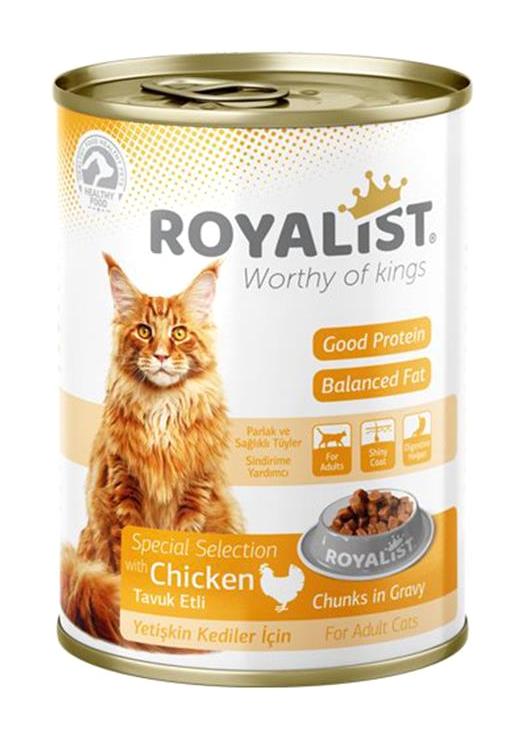 Royalist Tavuk Soslu Yetişkin Yaş Kedi Maması 400 gr