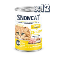 Snow Cat Super Premium Tavuk Parça Etli Yetişkin Yaş Kedi Maması 12x400 gr