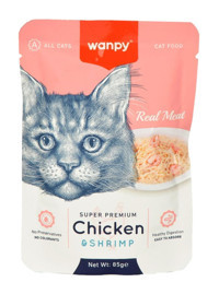 Wanpy Karides Tavuk Yetişkin Yaş Kedi Maması 12x85 gr