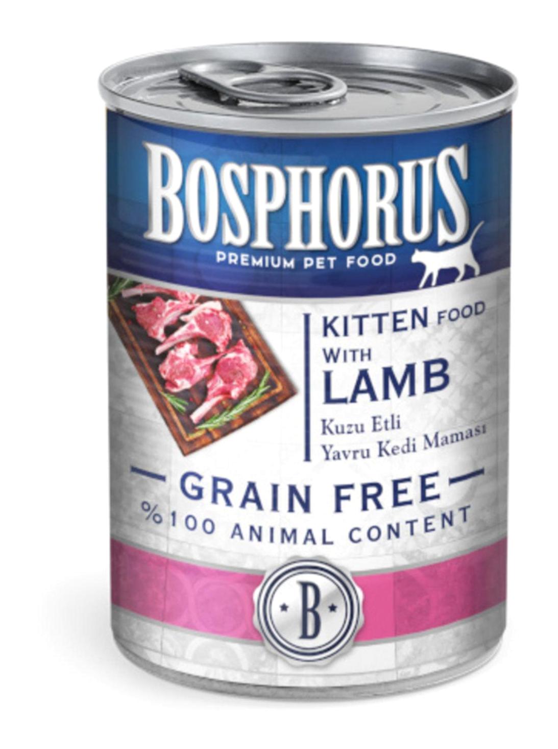 Bosphorus Kuzu Eti Jöleli Yetişkin Yaş Kedi Maması 12x415 gr