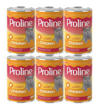 Pro Line Tavuk Parça Etli Soslu Yetişkin Yaş Kedi Maması 6x400 gr