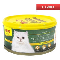 Me o Delite Sebze Ton Balığı Yetişkin Yaş Kedi Maması 6x80 gr