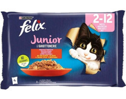Purina Felix Tavuk Sığır Eti Jöleli Yavru Yaş Kedi Maması 4x85 gr