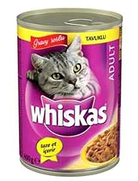 Whiskas Tavuk Soslu Yetişkin Yaş Kedi Maması 6x400 gr