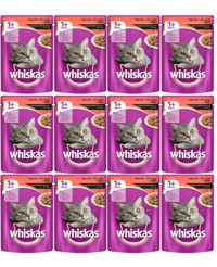 Whiskas Sığır Eti Soslu Yetişkin Yaş Kedi Maması 12x100 gr