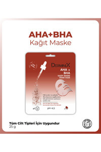 Derminix Aha + Bha Nemlendiricili Kağıt Yüz Maskesi