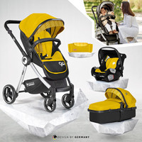 Kiwi KW 1040 Katlanabilir Travel Sistem Bebek Arabası Sarı