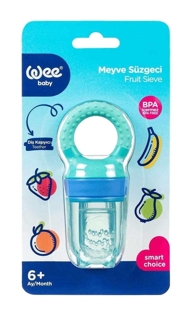 Wee Baby Wee-207 6 Ay+ Delikli Silikon Emzik Mavi