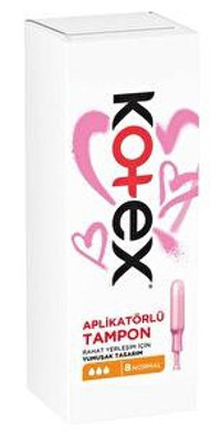 Kotex Normal Aplikatörlü Tampon 8'li