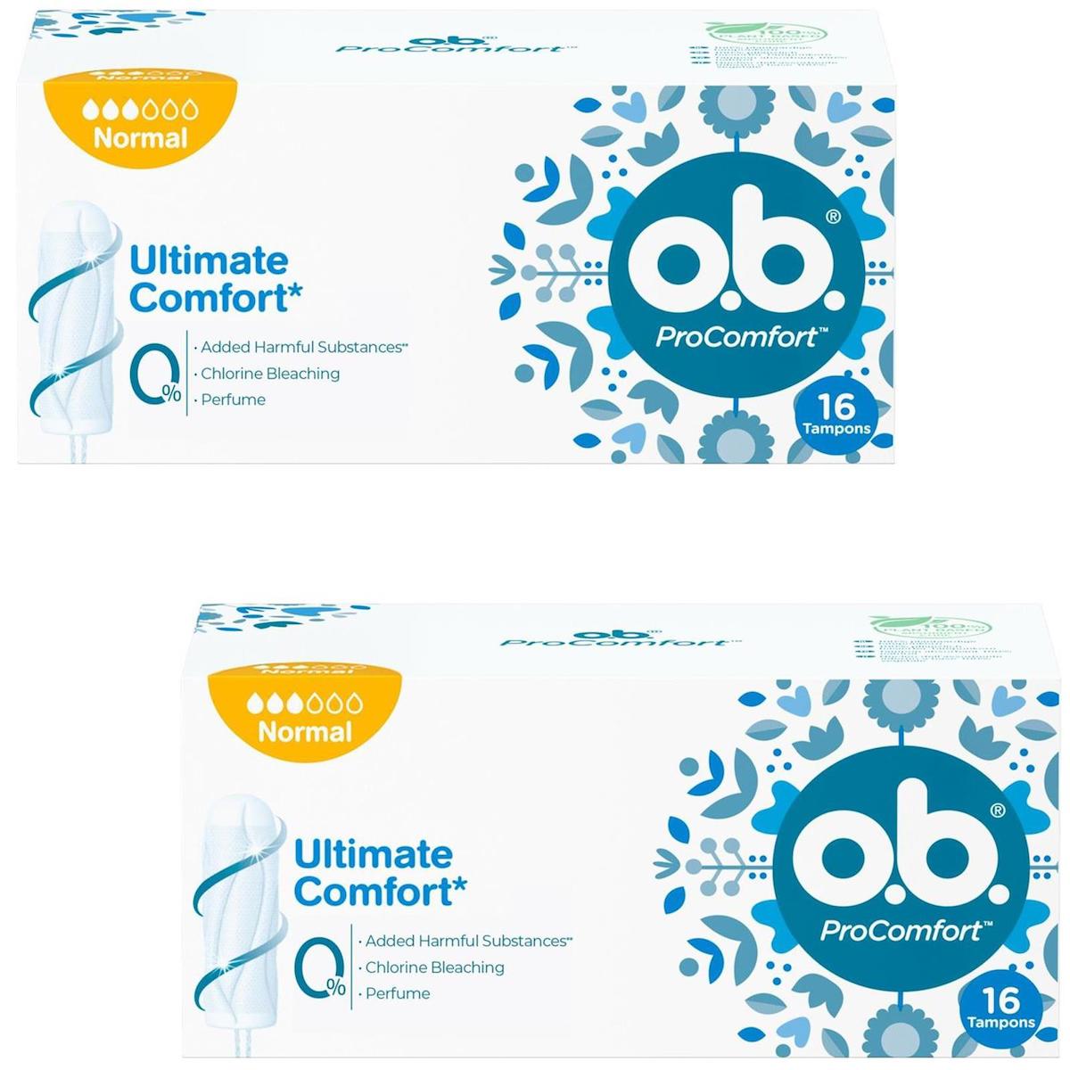 O.B. Pro Comfort Normal Tampon 2x16'lı