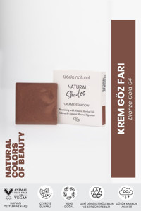 Bade Natural Bronze Gold 04 Krem Simli Işıltılı Tekli Göz Farı