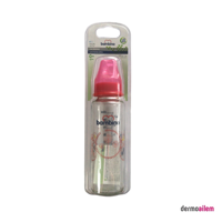 Bambino B012 Silikon Yenidoğan Yavaş Akışlı 0-6 Ay Desenli Kırmızı Biberon 225 ml