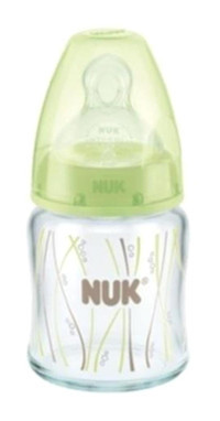 Nuk First Choice Silikon Yenidoğan 0-12 Ay Desenli Yeşil Damaklı Biberon 120 ml