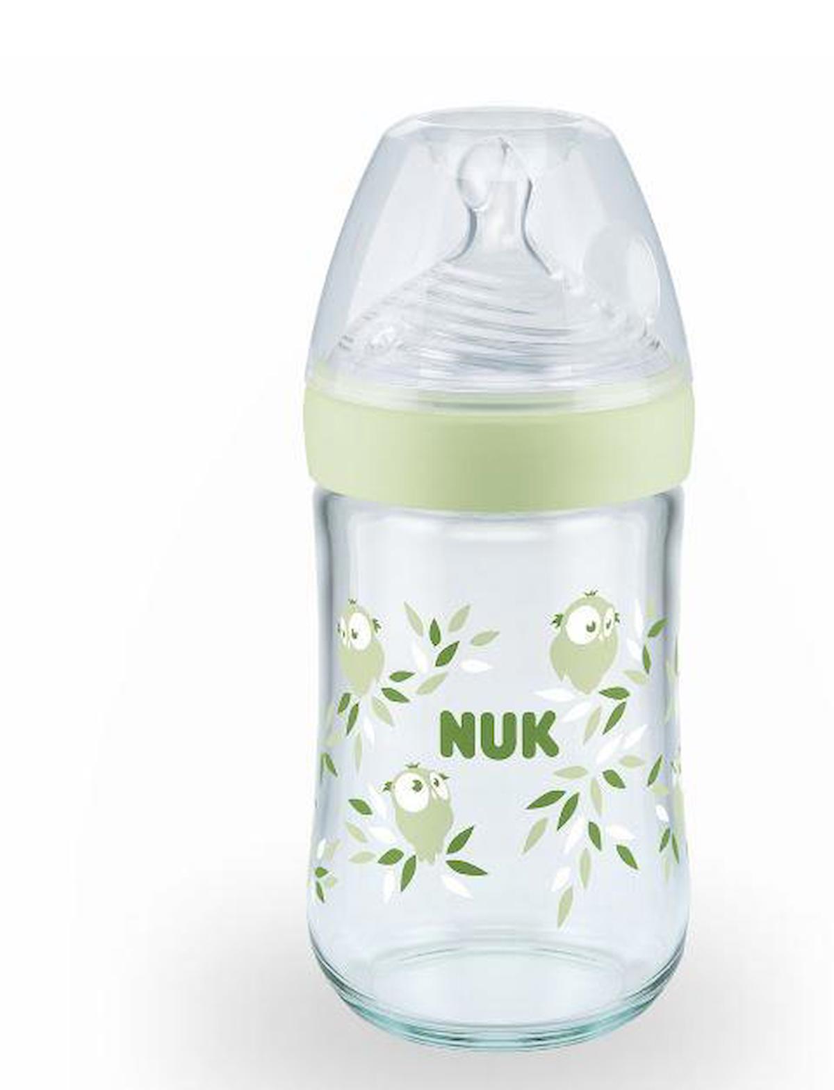 Nuk Antikolik 6-18 Ay Desenli Yeşil Biberon 240 ml