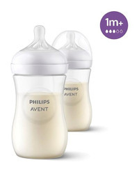 Philips Avent Silikon Gaz Yapmayan Antikolik Yenidoğan Yavaş Akışlı 1+ Ay Şeffaf Biberon 520 ml