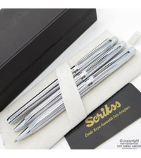 Scrikss 722W 3'lü Set Krom Dolma Kalem