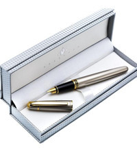 Steelpen Saten Altın Dolma Kalem