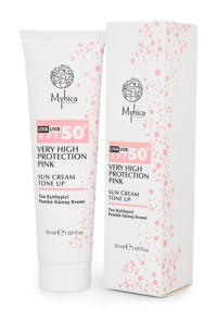 Myhica 50 Faktör Tüm Ciltler İçin Leke Karşıtı Nemlendirici Yağsız Suya Dayanıklı Yüz Güneş Kremi 50 ml