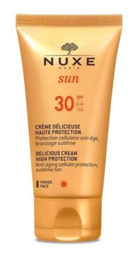 Nuxe 30 Faktör Tüm Ciltler İçin Nemlendirici Suya Dayanıklı Yüz ve Vücut Güneş Kremi 50 ml