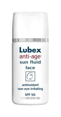 Lubex Anti-Age Sun Fluid 50 Faktör Tüm Ciltler İçin Nemlendirici Suya Dayanıklı Yüz Güneş Kremi 30 ml