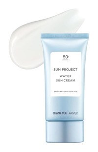Thank You Farmer Sun Project Water 50 Faktör Tüm Ciltler İçin Leke Karşıtı Nemlendirici Yağsız Suya Dayanıklı Yüz Güneş Kremi 50 ml