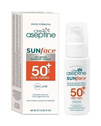 Cire Aseptine 50 Faktör Tüm Ciltler İçin Nemlendirici Suya Dayanıklı Yüz ve Vücut Güneş Losyonu 50 ml