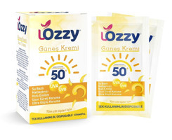 Lozzy 50 Faktör Tüm Ciltler İçin Nemlendirici Suya Dayanıklı Yüz ve Vücut Güneş Kremi 50 ml