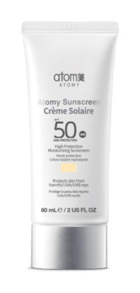 Atomy Renkli 50 Faktör Tüm Ciltler İçin Nemlendirici Kapatıcılı Suya Dayanıklı Yüz Güneş Kremi 50 ml