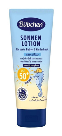 Bübchen 50 Faktör Tüm Ciltler İçin Nemlendirici Suya Dayanıklı Yüz Güneş Losyonu 100 ml