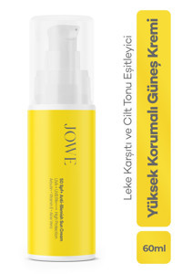 Jowe Anti-Blemish High Protection 50 Faktör Tüm Ciltler İçin Leke Karşıtı Nemlendirici Suya Dayanıklı Yüz Güneş Kremi 60 ml