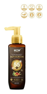 Wow Skin Science Skin Science 55 Faktör Tüm Ciltler İçin Nemlendirici Suya Dayanıklı Yüz Güneş Kremi 100 ml