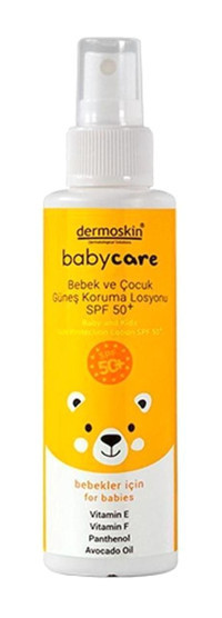 Dermo 50 Faktör Tüm Ciltler İçin Nemlendirici Suya Dayanıklı Yüz Güneş Losyonu 100 ml