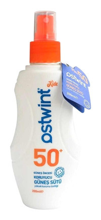Ostwint 50 Faktör Tüm Ciltler İçin Nemlendirici Suya Dayanıklı Yüz ve Vücut Güneş Sütü 200 ml